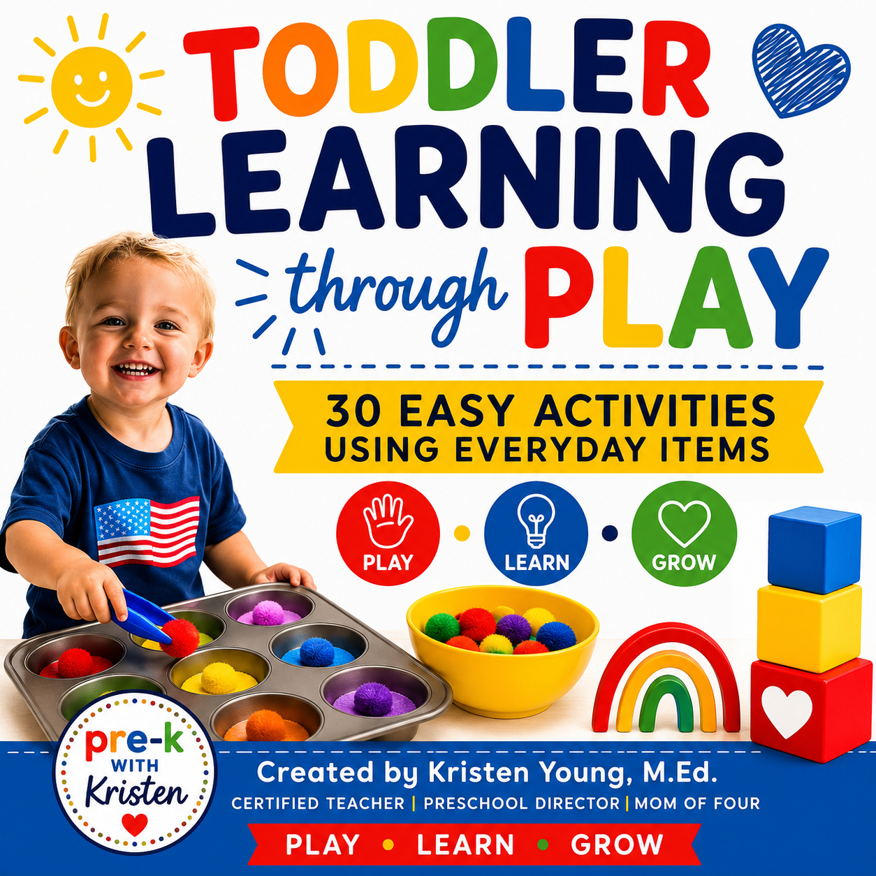 30 Days of Easy Toddler Activities Digital Download (ages 1-3)