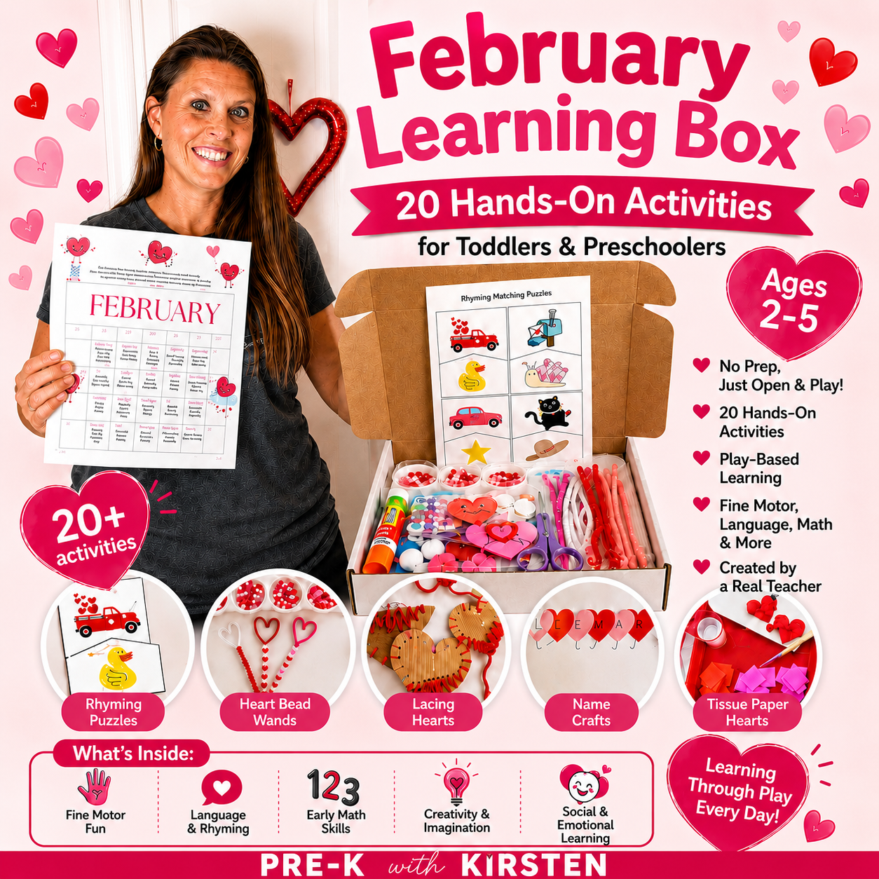 February Learning Subscription Box: Love, Kindness, & Friendship