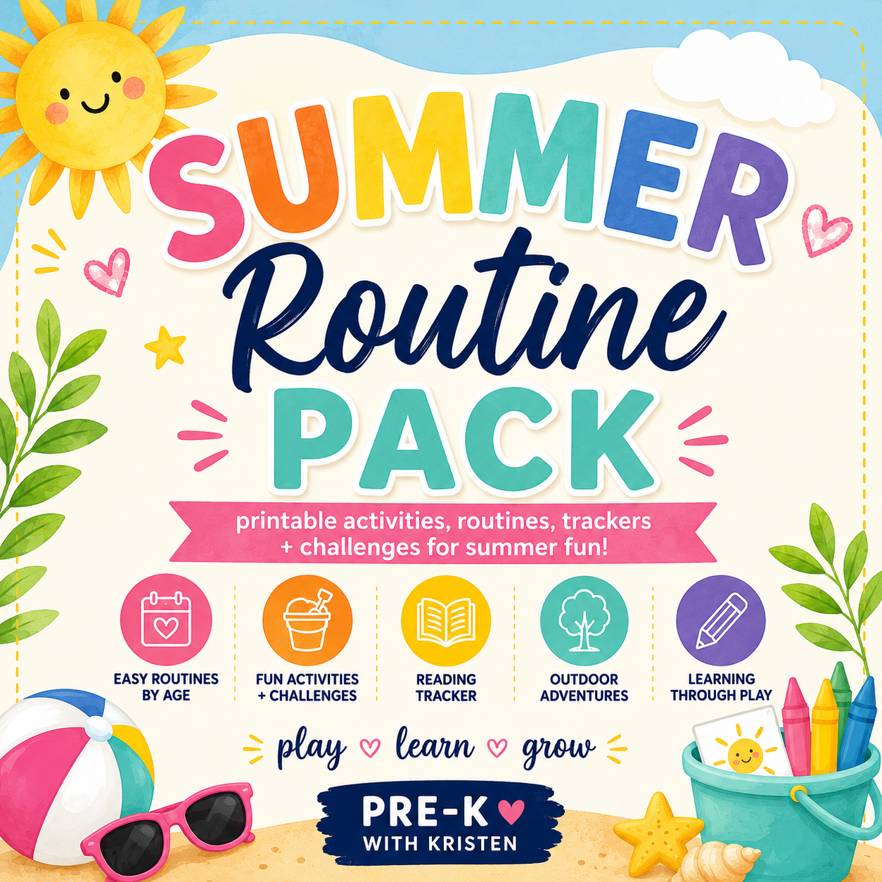 Summer Routine Pack Printable Download